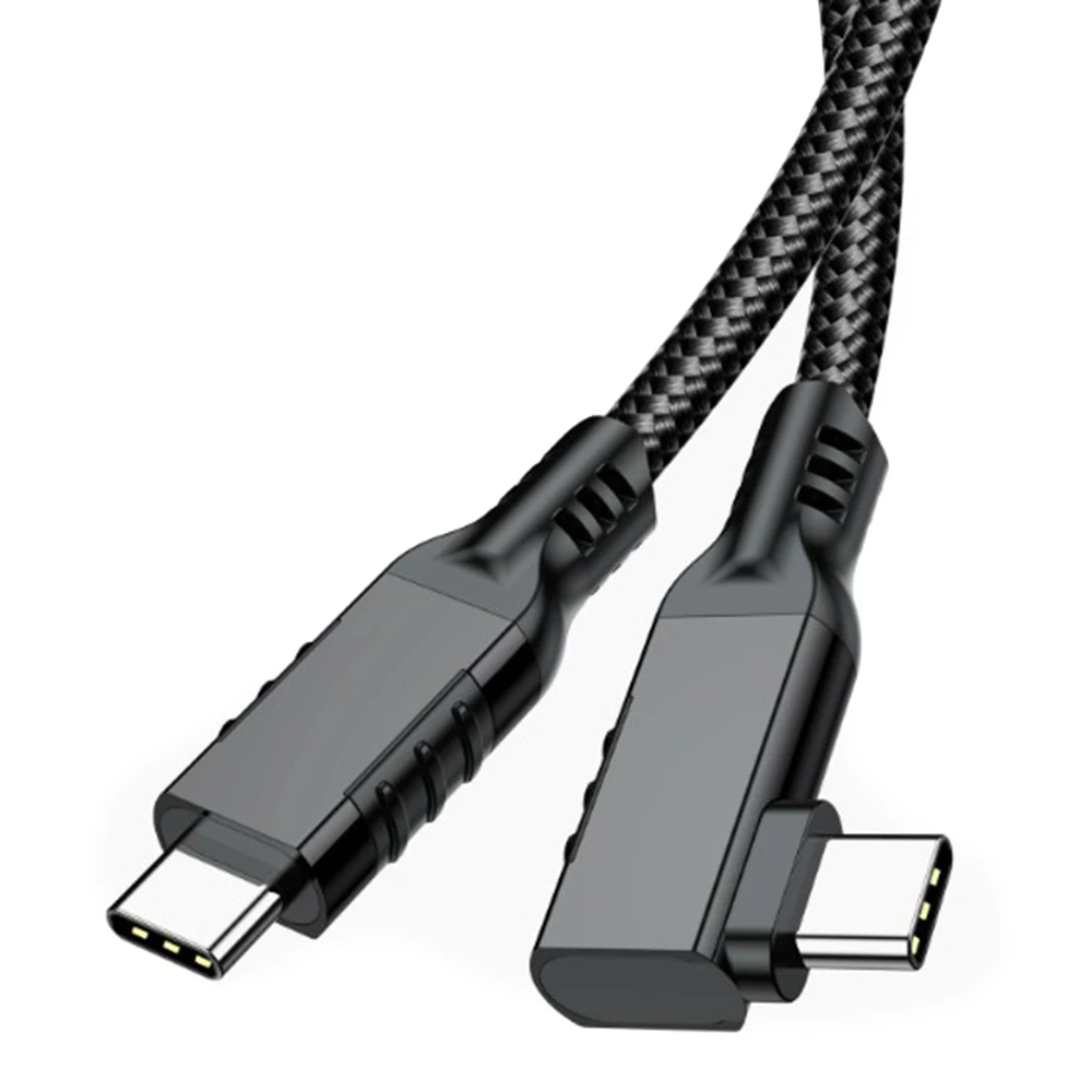 90 Elbow Degree Fast Charging Thunder 4/3 8K 240W USB4 PD 3.1 USB C Type C Cable for iPhone 15 Plus PS5 Switch Samsung MacBook P