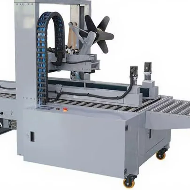 WAT Kraft Paper Sealing MachineAuto Corrugated Carton Box Packing Cartoning Machine Line Easy-to-Operate Closed Box Folding Case