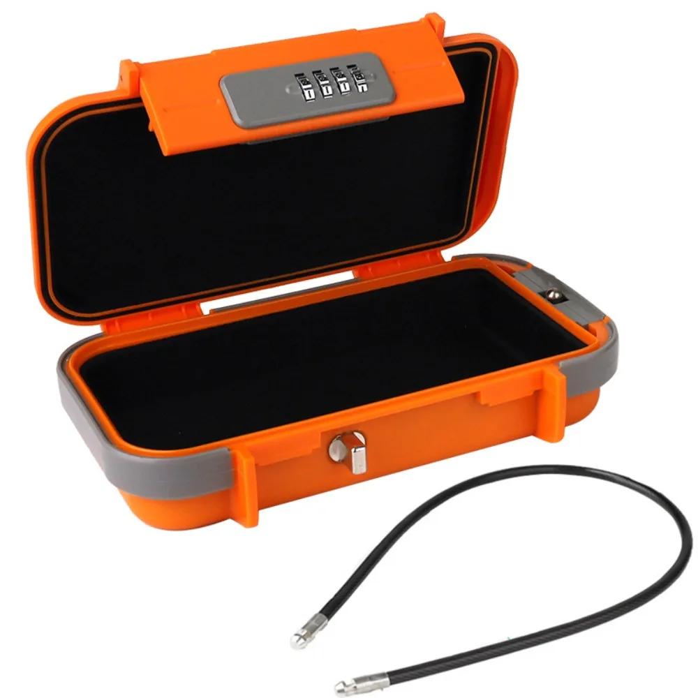 Combination Lock Portable Safe Box Waterproof Design Large Capacity Travel Safe Box Durable Anti-Theft Combination Security Case
