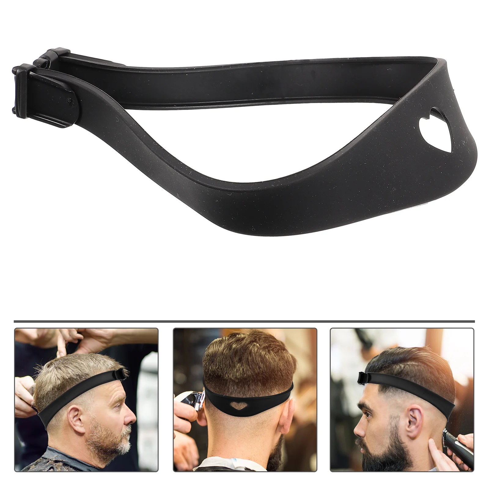 

Haircutting Aid Tool for Children Silicone Guide Modeling Portable Salon Use Trimming Headband Silica Gel Adjustable