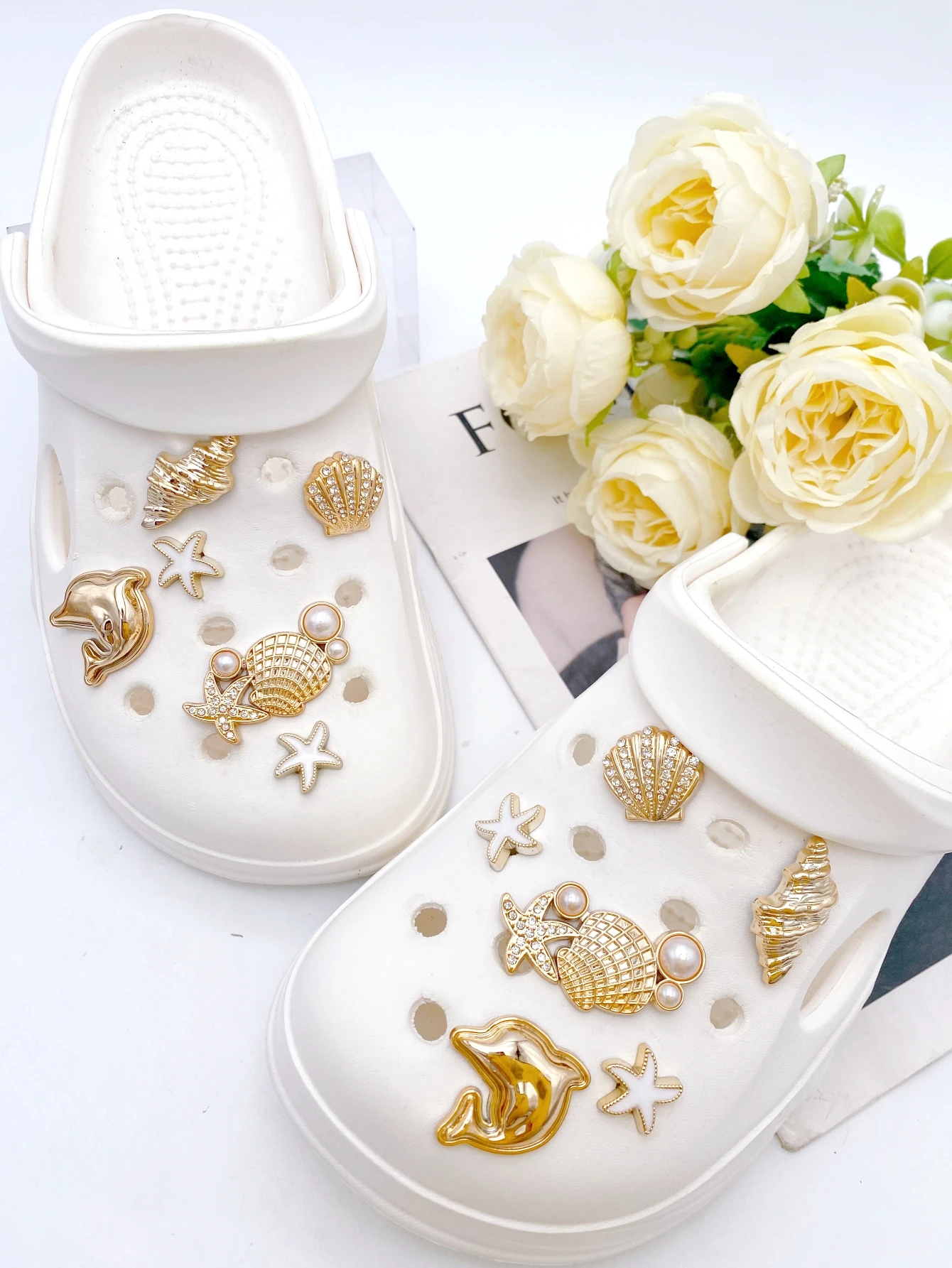12-piece shoe decoration DIY casual shoe decoration - An interesting and versatile way to personalize your footwear