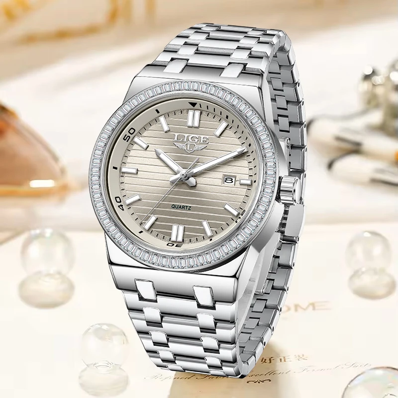 

LIGE Top Brand Luxury Women's Watches Fashion Simple Sports Watch For Women Waterproof Luminous Ladies Quartz Watch Montre Femme