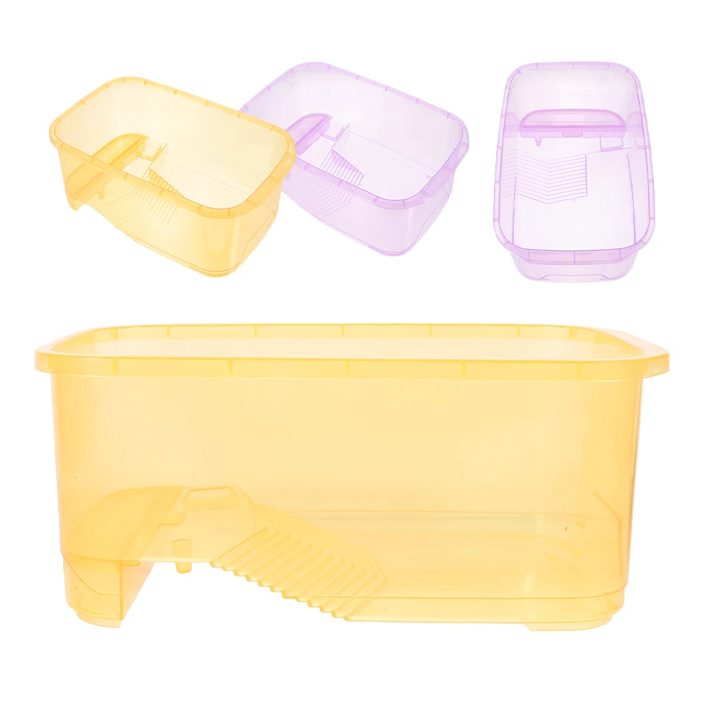 

4 Pcs Turtle Tank Aquarium Platform Lizard Ramp Compact Wear Resistant Plastic Design Multi Function Small Terrarium Habitat Box