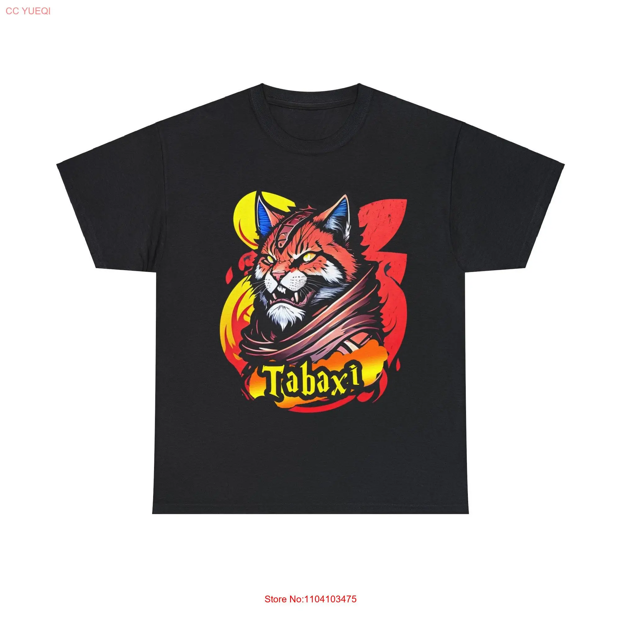 Tabaxi Portrait RPG Fantasy DnD Character Cotton T Shirt long or short sleeves