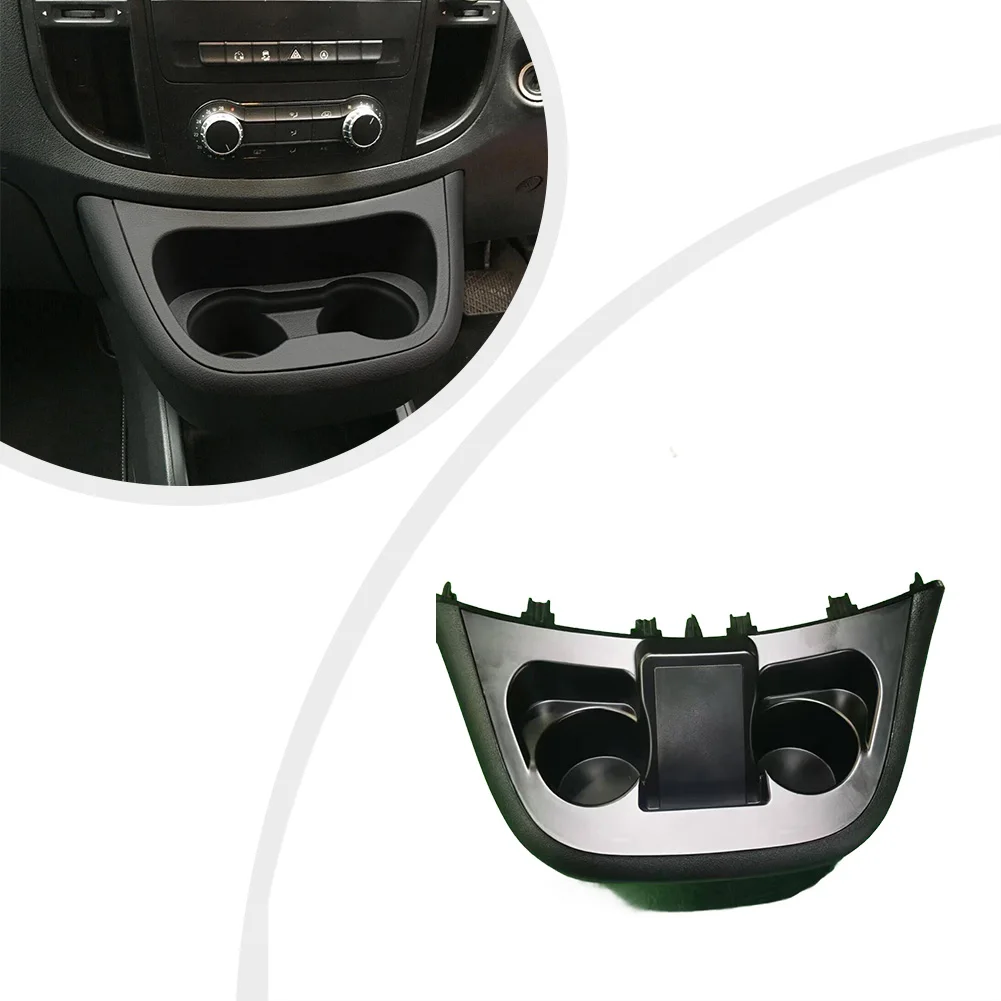 Picture 6: Car Central Control Cup Holder Panel For Mercedes Vito For Metris W447 2016-2023 Insert Dual Drinks Cup Holder Accessories