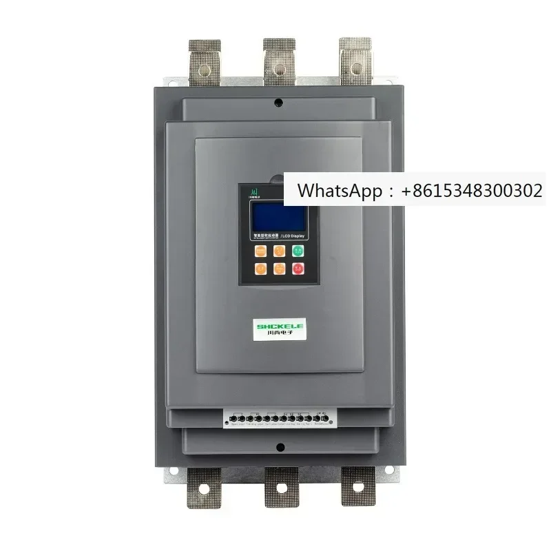 

Высокоэффективный интеллектуальный плавный пускатель для двигателей, 3-фазные модули, 55 кВт, 800 А, 380 В, 50/60 Гц, переменный ток, для панели управления насосом