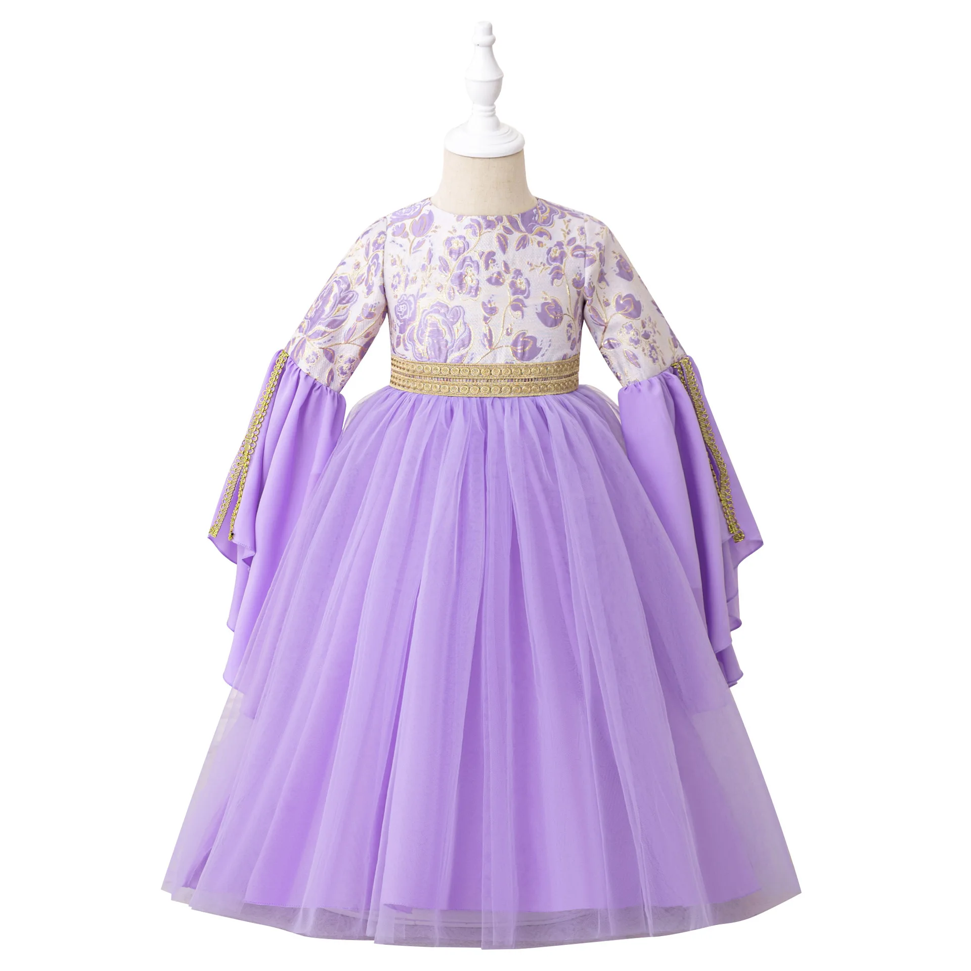 

Muslim Ramadan Flower Girl Dresses Fashion Clothing Casual Vintage Streetwear Party Ethnic Style Traditional Dress Cosplay