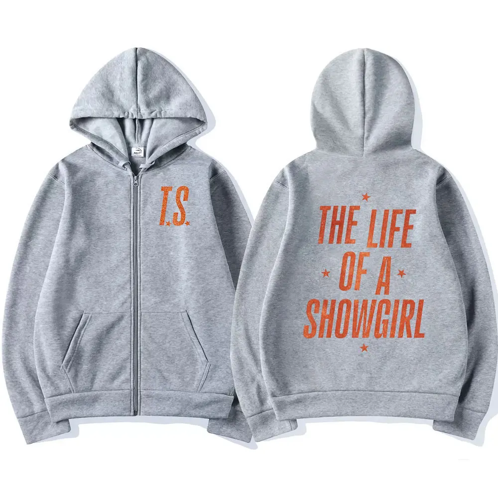 حياة فتاة الإستعراض ألبوم 2025 سستة هوديس الرجال النساء الملابس الهيب هوب زمم قمصان سويت شيرت بقلنسوة كم طويل هوديي الستر