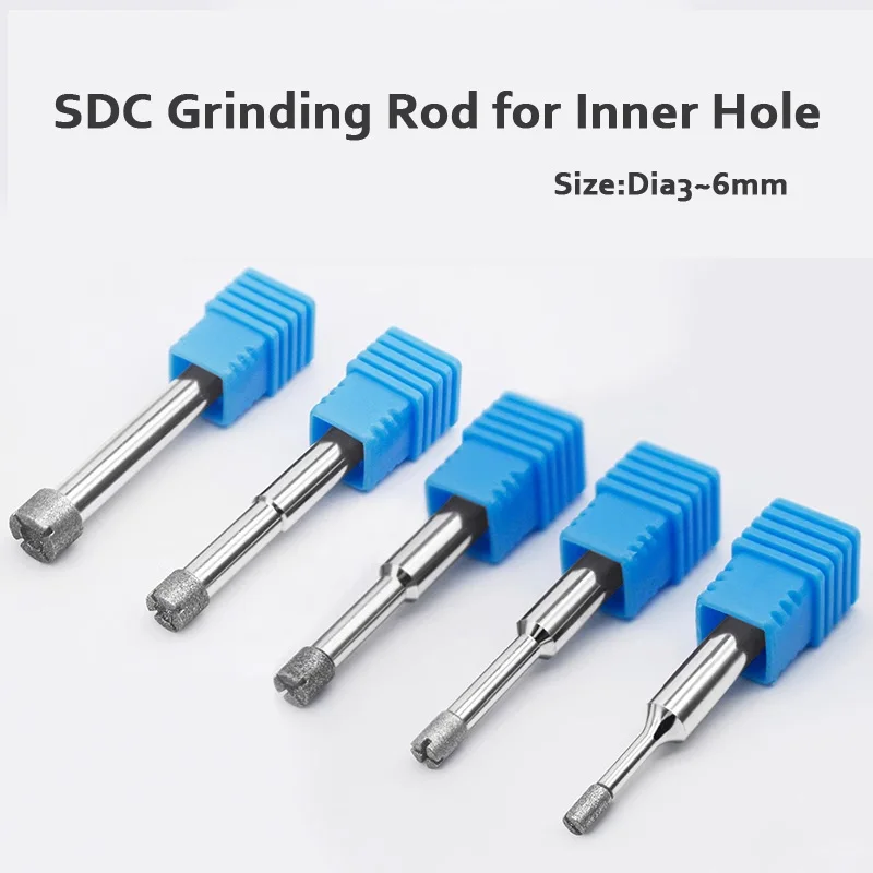 

SDC Diamond grinding rod for inner holes ceramic glass jade tungsten steel cylindrical inner hole diamond open grinding head