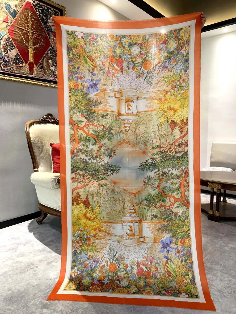 

Winter Long Cashmere Scarf For Women Luxury Cashmere Scarves Pashmina Shawl Winter Foulard Hiver Femme Cachemire 200 100cm