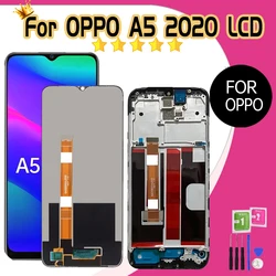 For Oppo A5 2020 A11 A11X LCD Display With Frame Screen Touch Panel Digitizer CPH1931 CPH1959 CPH1933 CPH1935 Replacement Parts