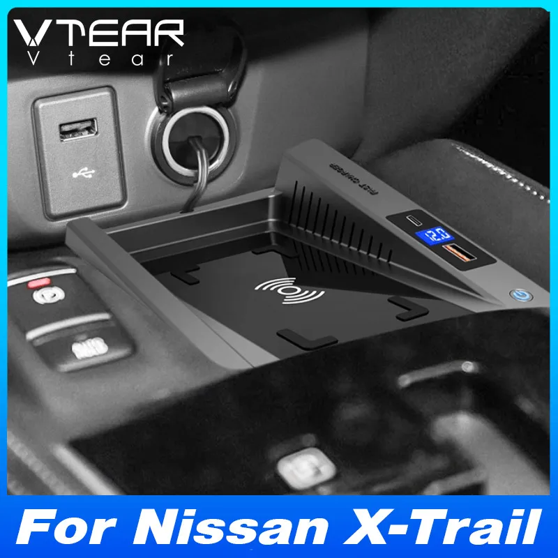 

Беспроводное автомобильное зарядное устройство для Nissan X-Trail T32 (2014-2020) — адаптер панели мобильного телефона с быстрой зарядкой | Модификация аксессуара