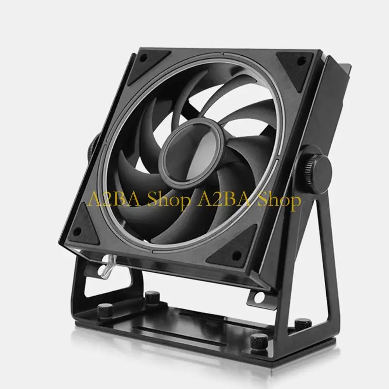 A2BA Multipurpose Fan Mount Stand Case External Cooling Fan Bracket for 120/140mm Fan 360 Degree Rotation Rack