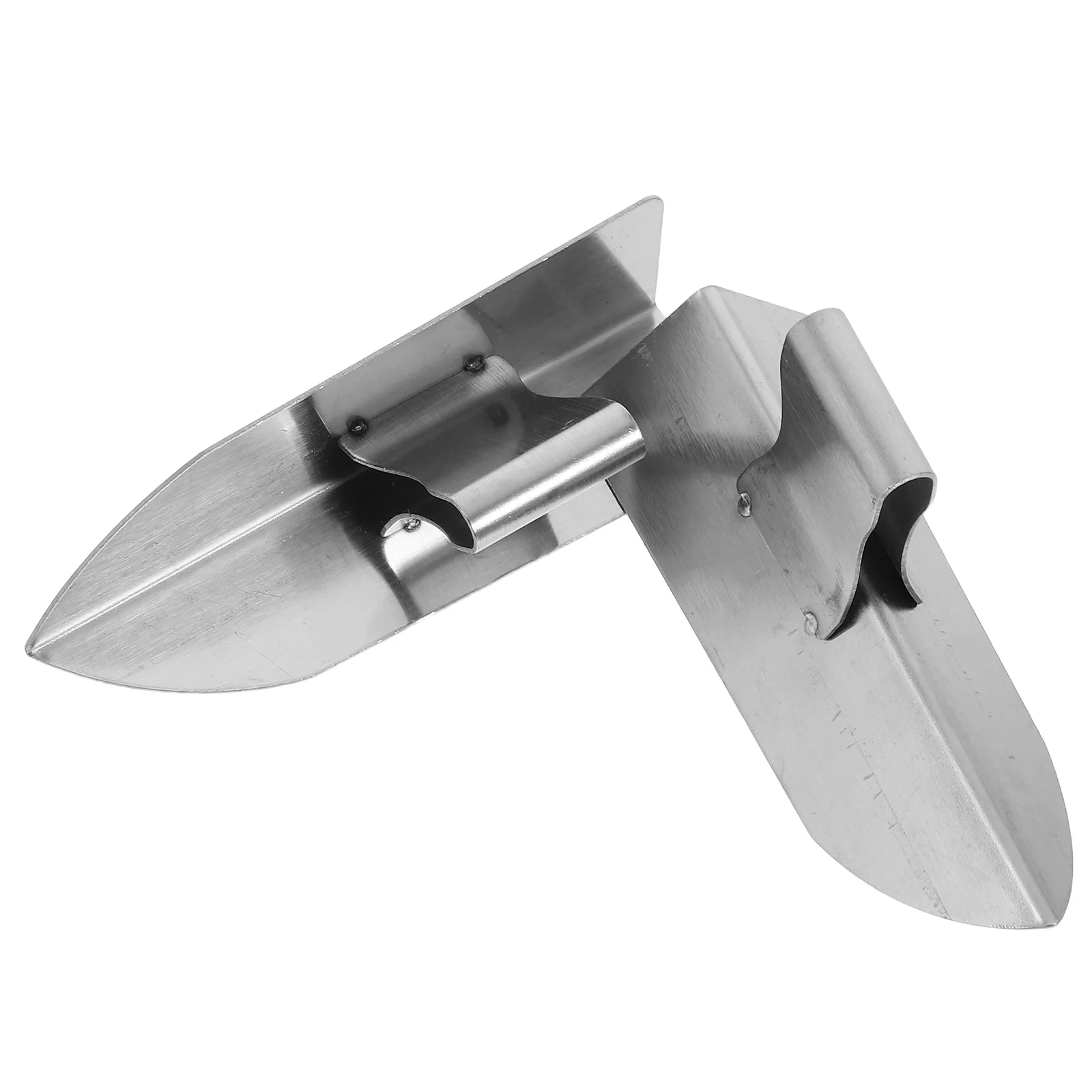 

2pcs Stainless Steel Corner Trowel Drywall Tool For Plastering Internal External Angles Concrete Wall Finishing Durable
