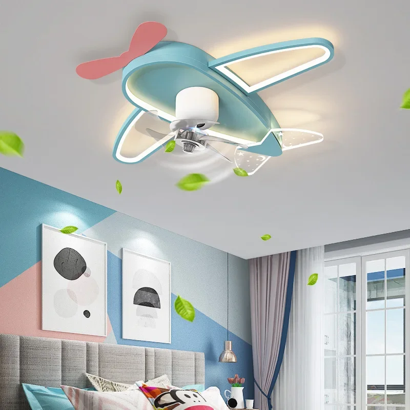 

Children's Fan Lamp Ceiling Light Household 360-Degree Rotating Boys and Girls Internet Celebrity Bedroom Light Smart