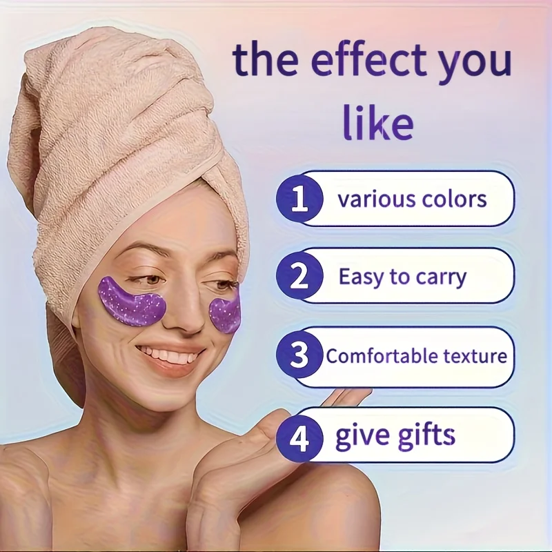 Dez máscaras para os olhos em gel (5 pares) fornecem um efeito refrescante, calmante e protetor nos olhos. Confortável e suave de usar.