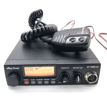 Anytone AT-708 Plus CB-Radio 24,265–29,655 MHz, AM FM, 27 MHz, mobiler Radiosender, Komunciator, 8 W, 11 Meter Radio