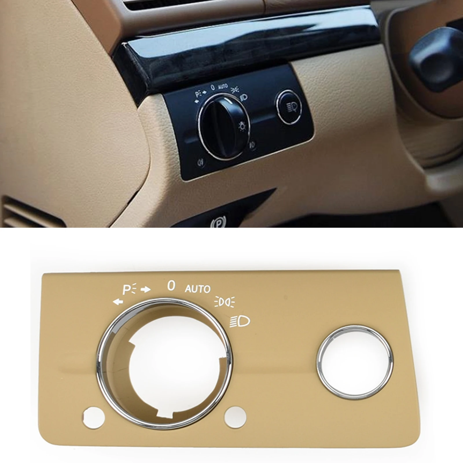 

Headlight Switch Cover For Mercedes Benz E Class W211 E200 E250 E320 E350 E550 2003-2008 Front Lamp Headlamp Button Knob Panel