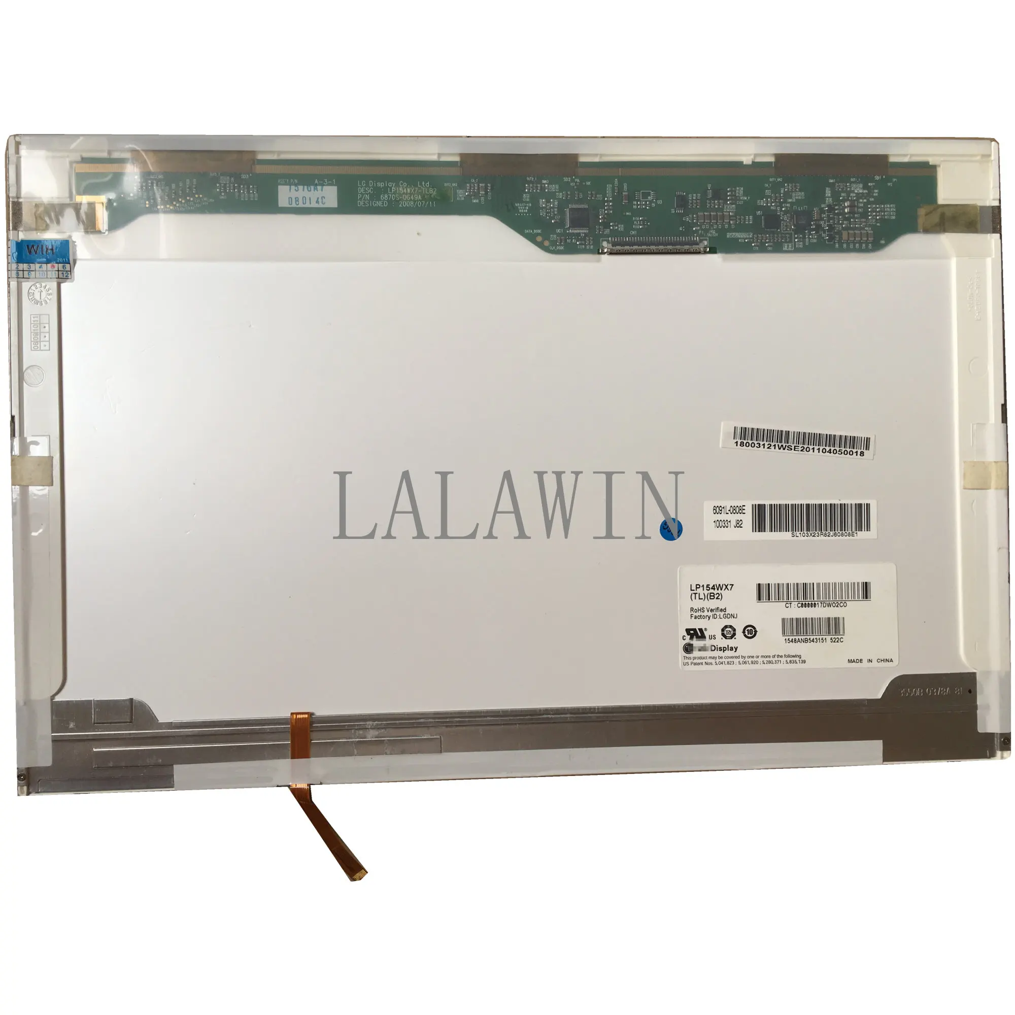 

LP154WX7 TLB2 LCD Screen Laptop Replacement Display Panel Matrix 1280×800 30pins 15.4 inch