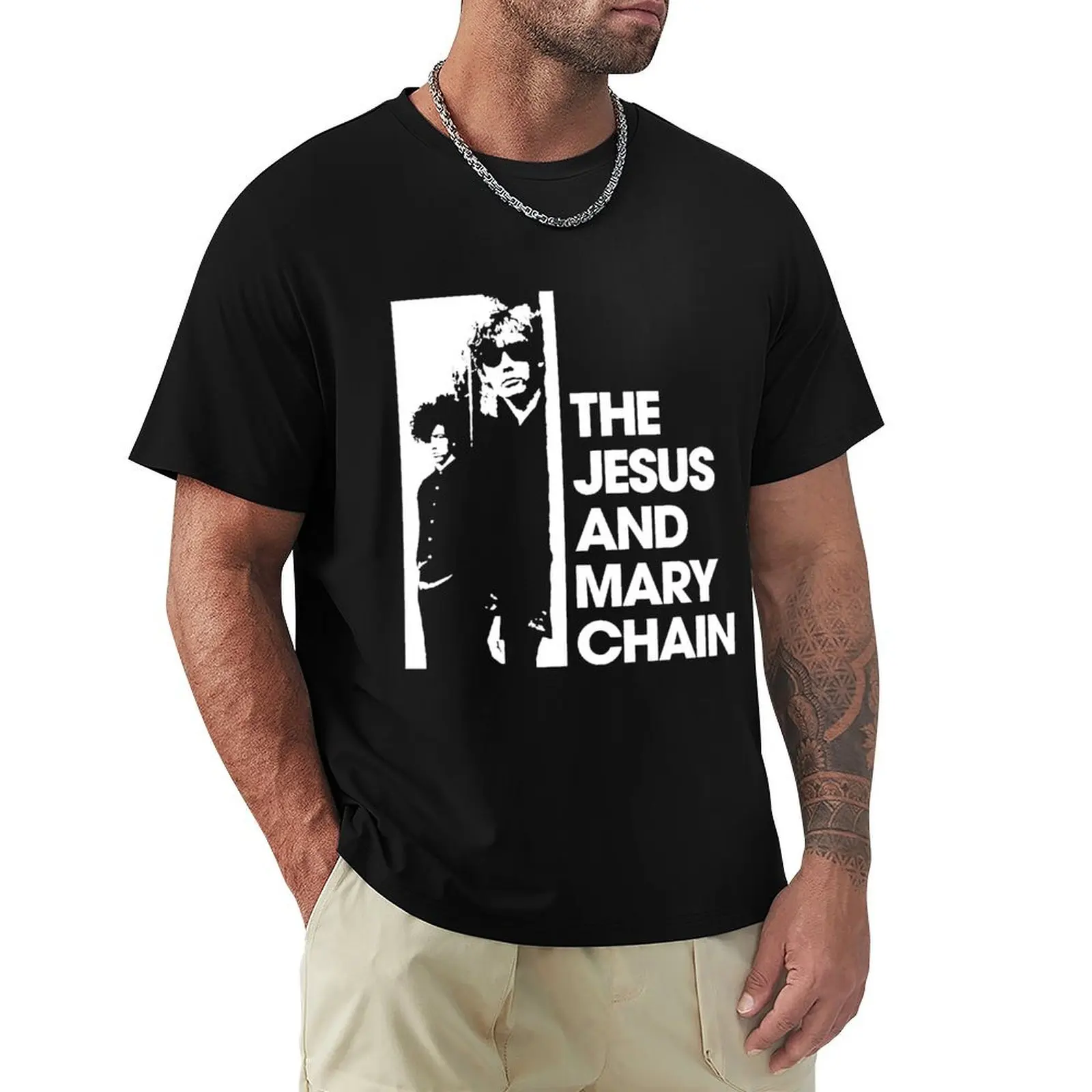 Camiseta JAMC Jesus and Mary Chain, estilo vintage, estampada