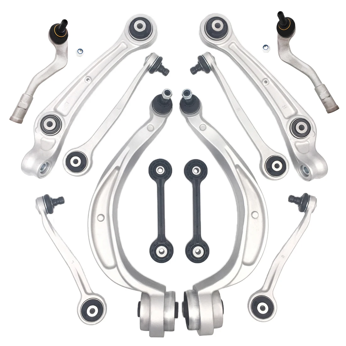 

TOPICKSAP 12 шт. комплект передней нижней подвески рулевой тяги для AUDI A4 A5 Q5 8K 8R 8T B8 S4 2012 2013 2014 2015 2016