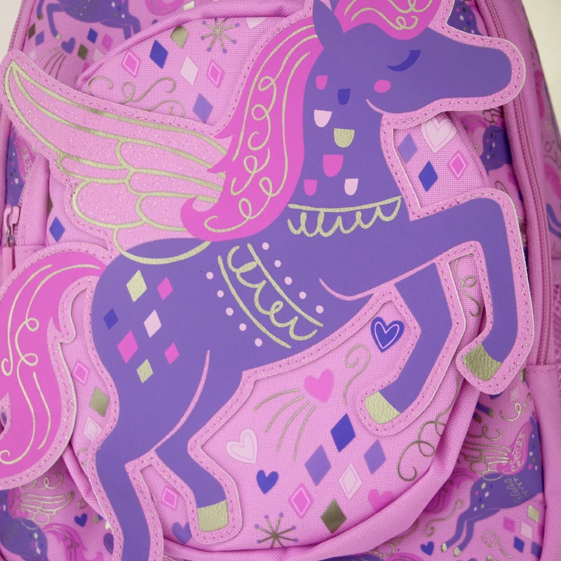 حقيبة مدرسية للأطفال البنات Angel Unicorn حقيبة ظهر Kawaii من 3 إلى 7 سنوات مقاس 14 بوصة #6