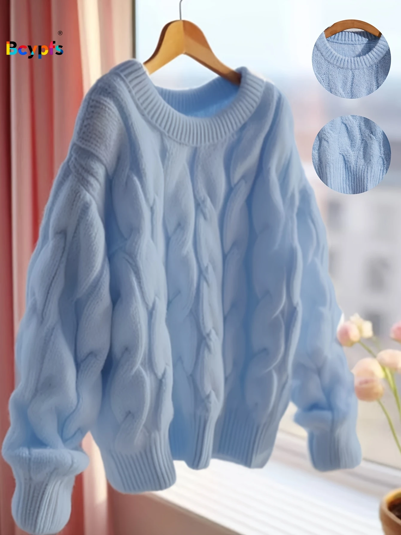 패셔너블하고 견고한 트위스트 니트 풀오버 긴팔 여성 상의, 인기 있는 울 소재의 부드러운 니트 긴팔 여성 스웨터