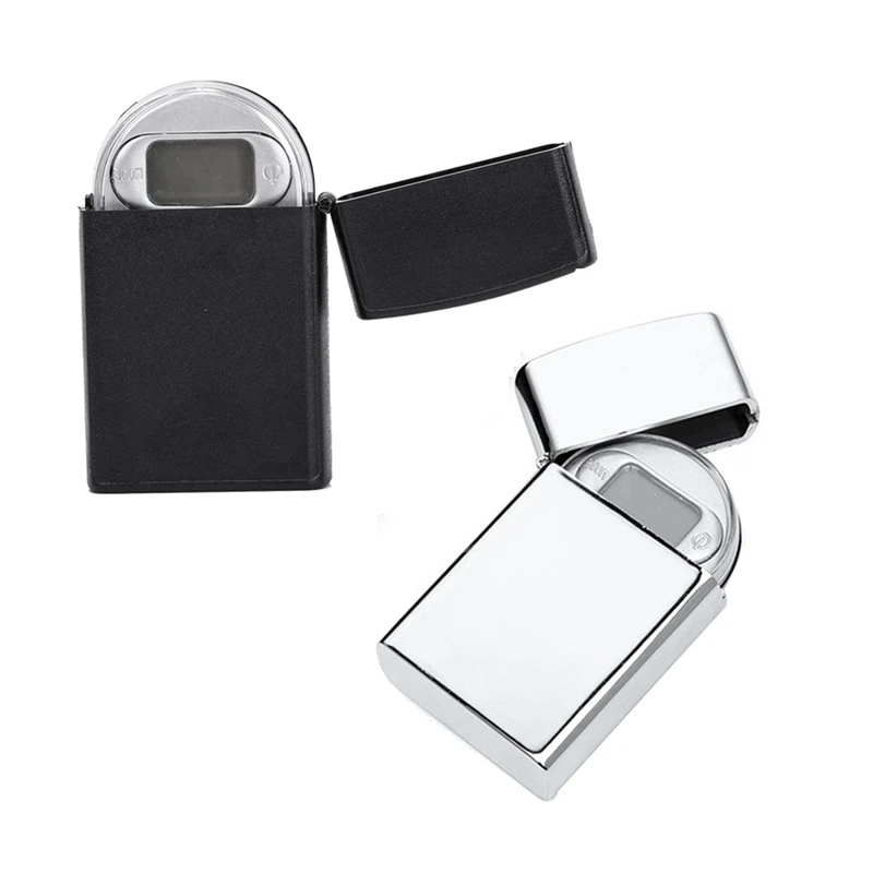 Mini báscula electrónica de bolsillo para joyería, balanza Digital portátil de precisión con pantalla LCD, estilo encendedor, 0,01x200G de gramo