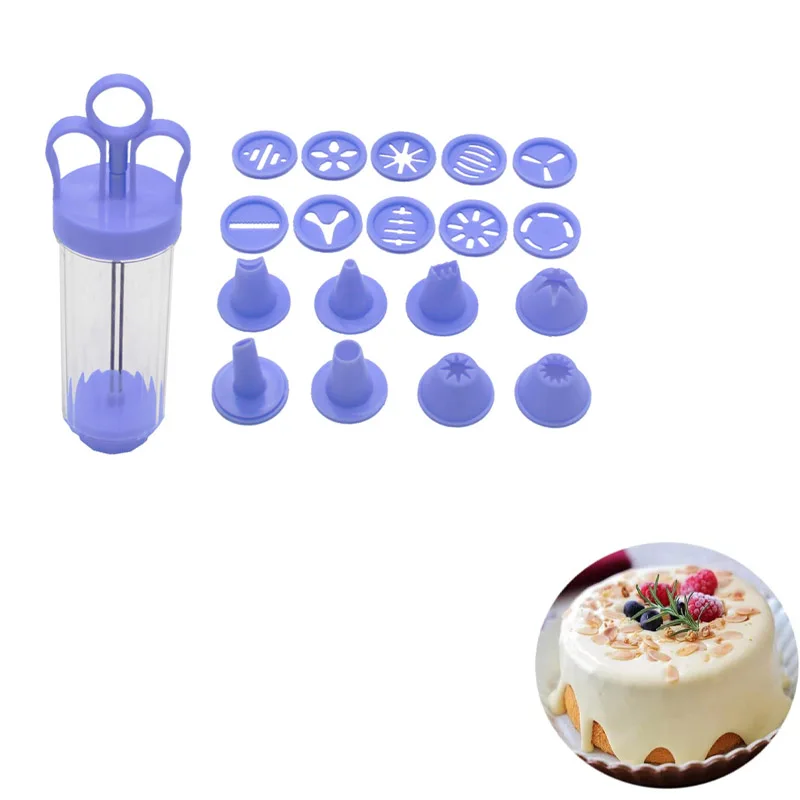 

Multifunction Cake Cream Decorating Gun Set Cookie Pastry Nozzle Mold Flower Squeezer, Baking, Muffin, Dessert Decorations Tools