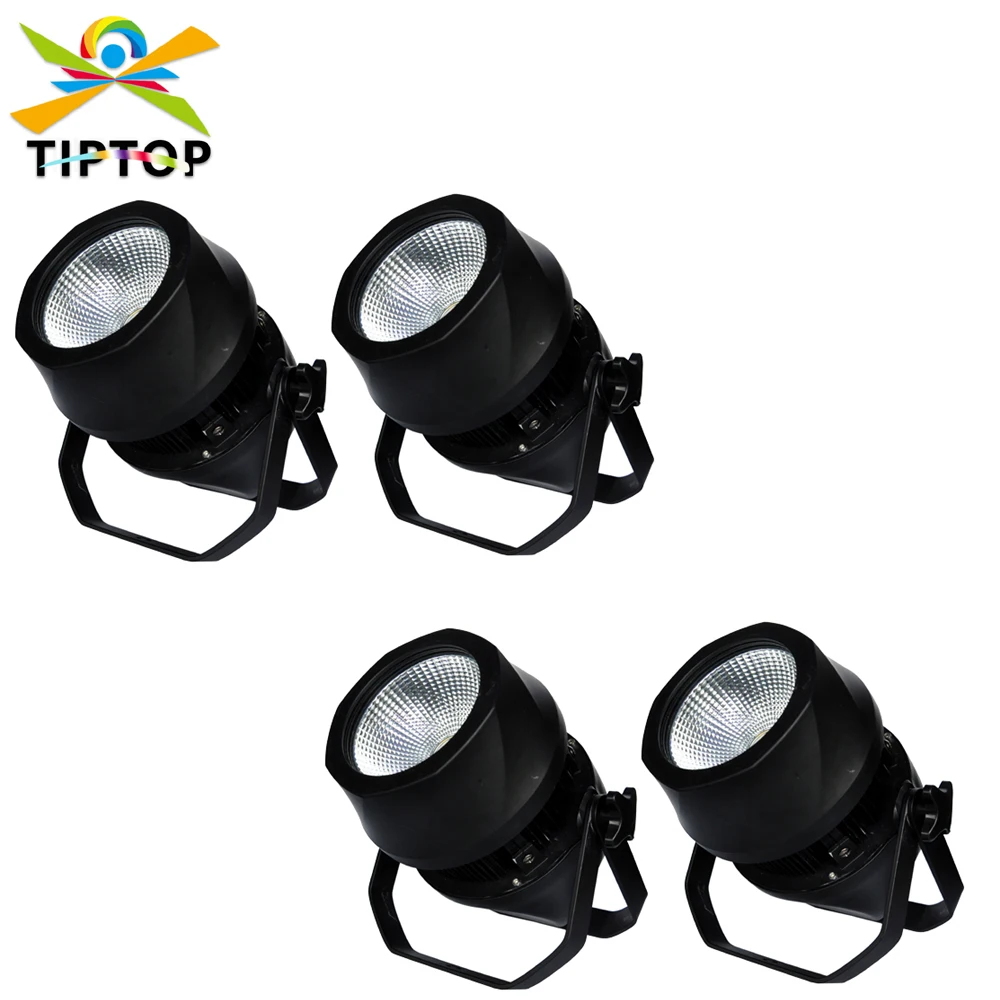 4 Pack Whirlwind 200W Stage Aluminum Led Par Cans Silent Working 4 Button LCD Display Tyanshine COB Original High Brightness