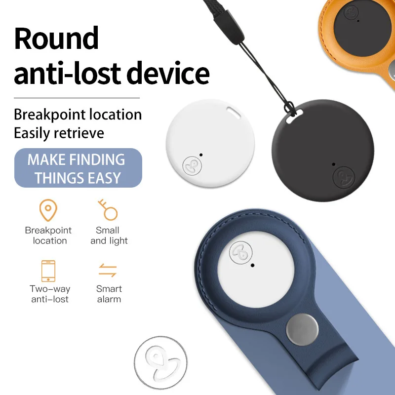 Round Bluetooth anti-lost device Find mobile phone wallet protective case Alarm pet anti-lost reminder iTag smart object finder