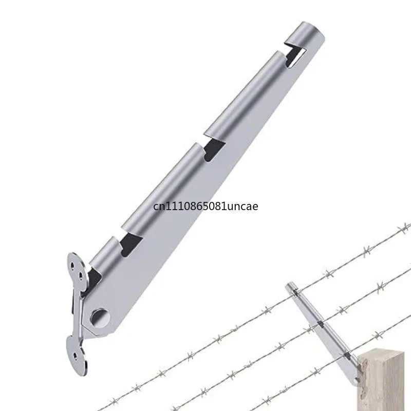 braccio-di-supporto-in-filo-metallico-adatto-per-l'installazione-di-recinzioni-in-pvc-con-estensori-a-spina-in-acciaio-zincato-su-superfici-piane