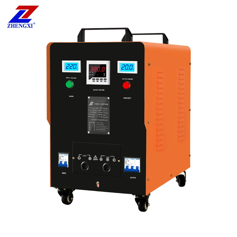 220v to 380v Step up transformer inverter voltage converter high power single phase to three phase power supply