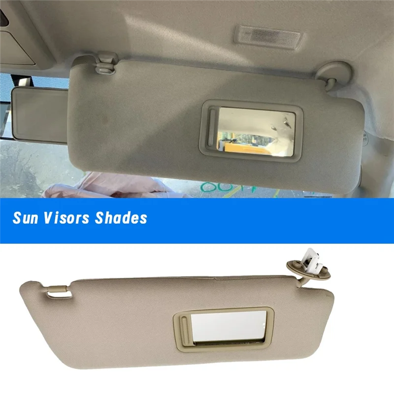 

Sunshade Sun Visor For Toyota 4RUNNER 2010-2023 Vanity Mirror In Beige Color Shade