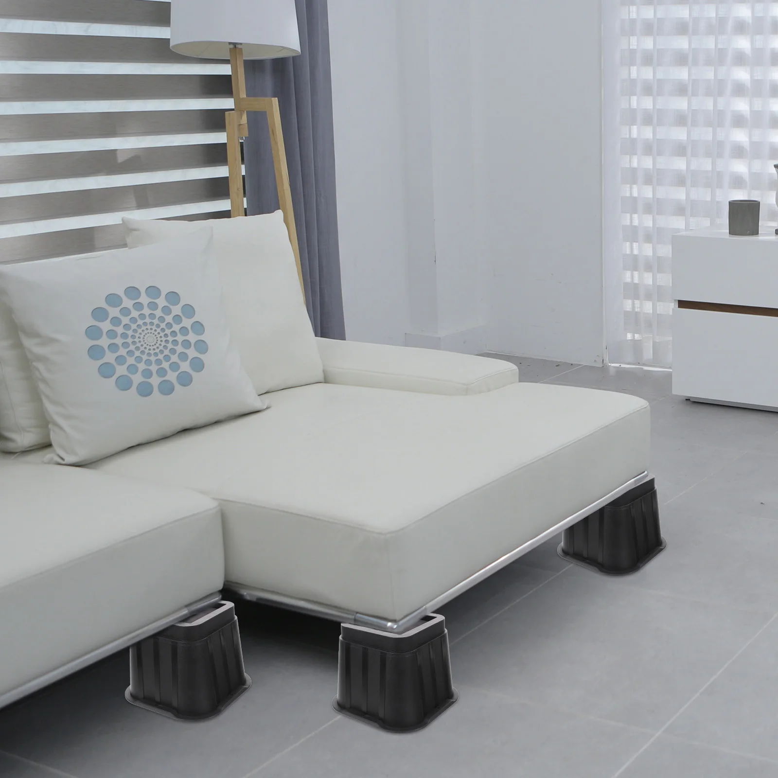 

Furniture Feet 4 Sets Ceramic Tile Table Chair Mats Levelers Pads Risers Bed Hardwood Floor Protectors Stoppers Grippers