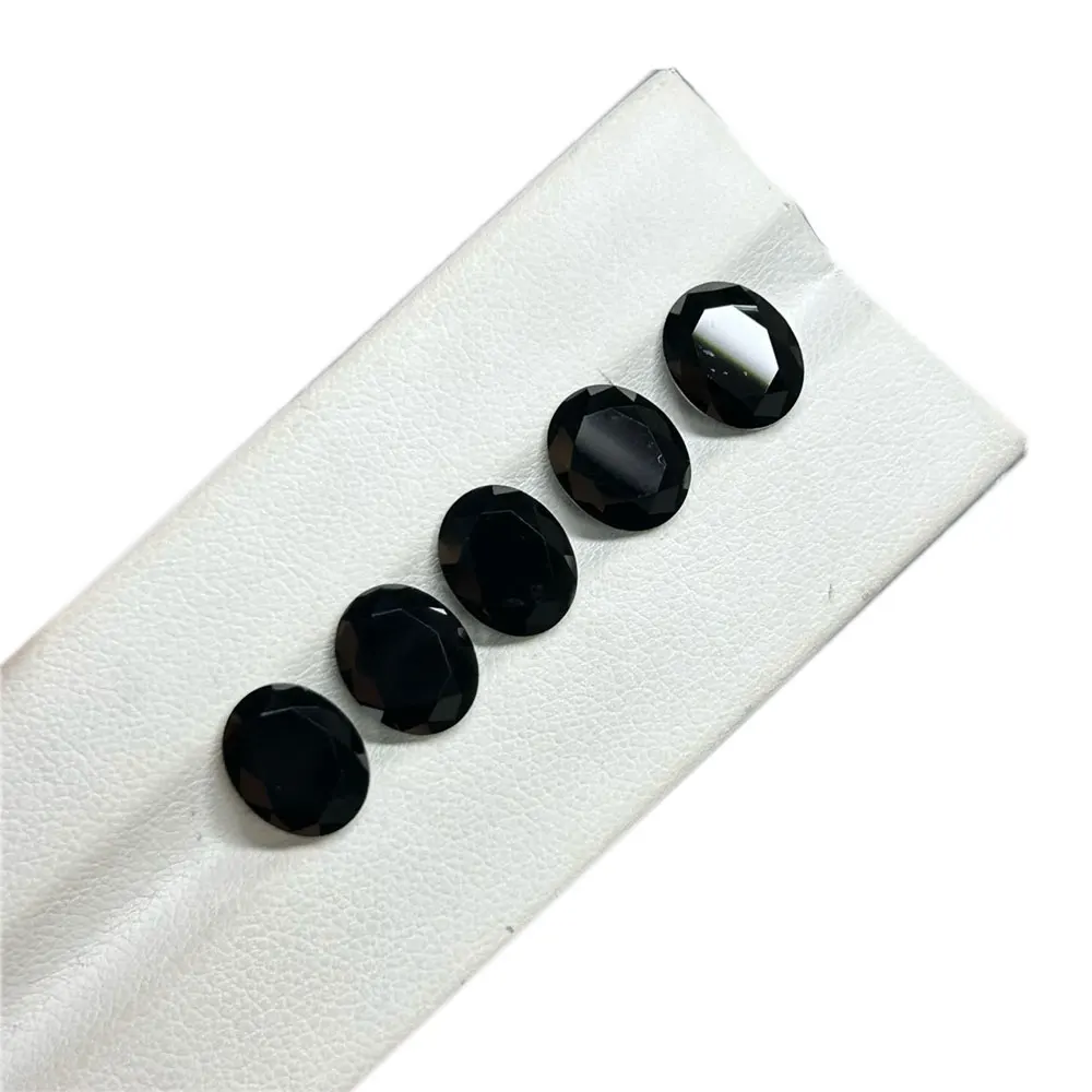 Oval Shape 3x5-10x14mm Natural Black Spinel Loose Gemstone for Jewelry