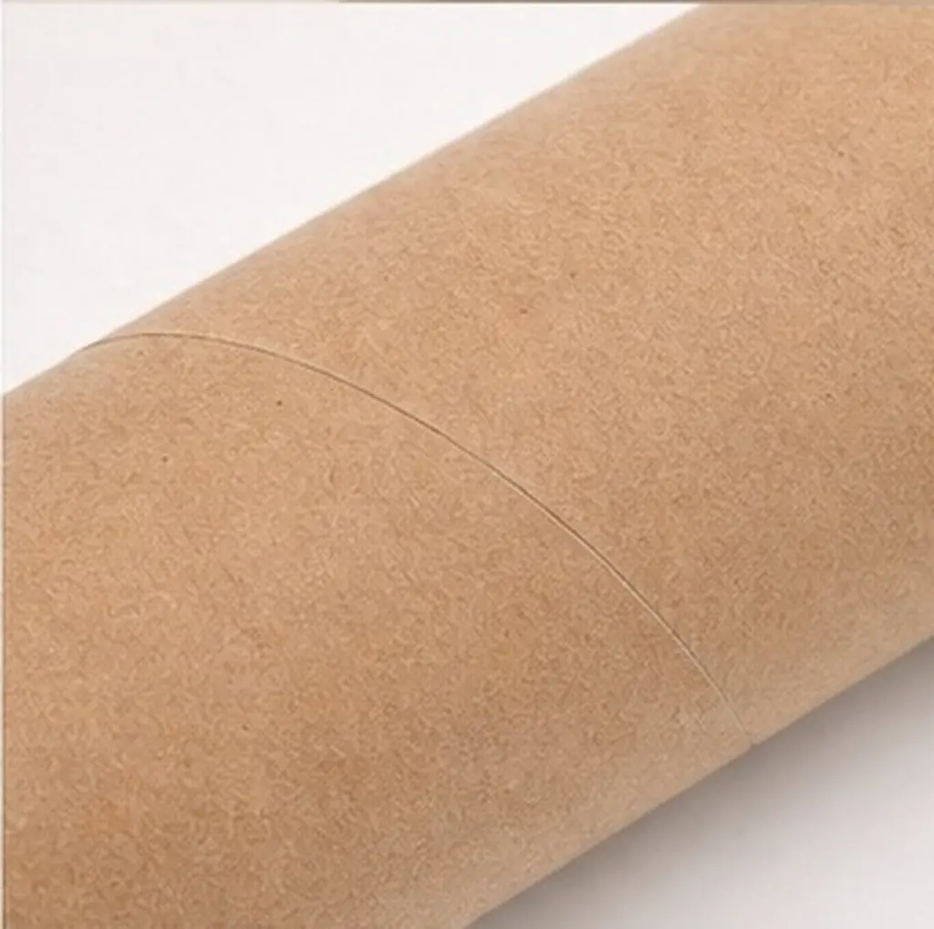 2 Pcs A0 Postal Tube Document Certificate Holder Tubes Brown Mailing Plastic End Caps
