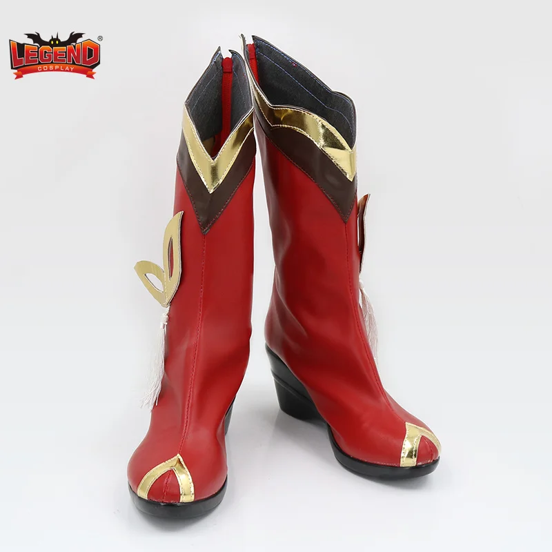 LOL Mythmaker Irelia Cosplay Costume Game LOL Cosplay New Year Skin  Irelia Red Shoes Boots Accessories Halloween Carnival Suit