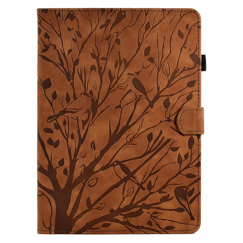 Coque For Samsung Tab S11 Case 11 inch Embossed Tree Magnetic Wallet Stand Tablet Funda For Galaxy Tab S11 Case Cover 2025