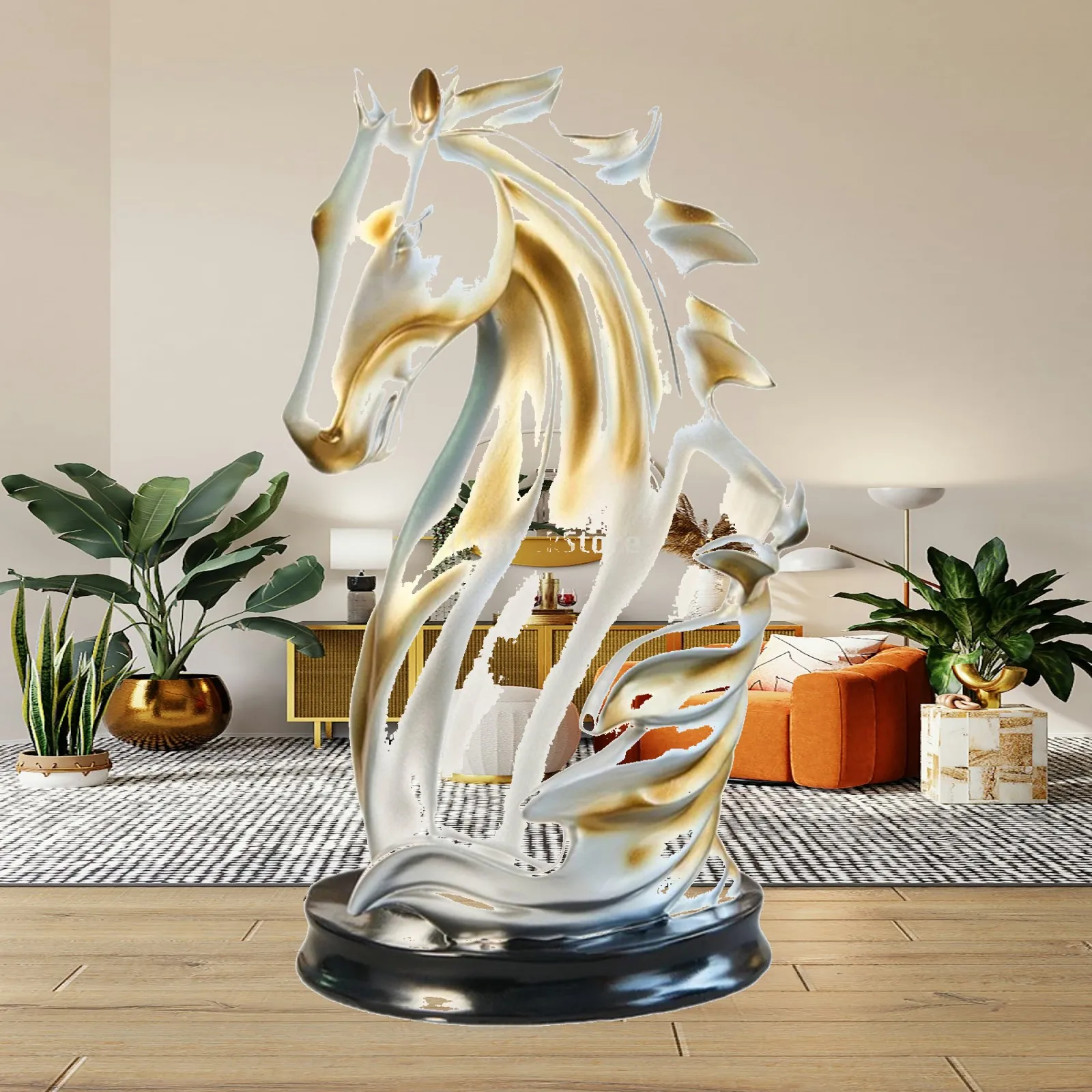 Horse Beverage Rack Luxury Look Equestrian Bottle Stand Innovative Design