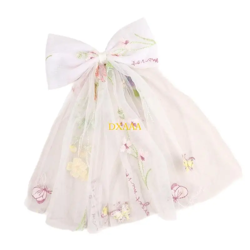 DXAA besticktes Blütenhaarabzug mit weichem Nettogewebe und sicherer Plan für Parteien Tänze Vorfälle