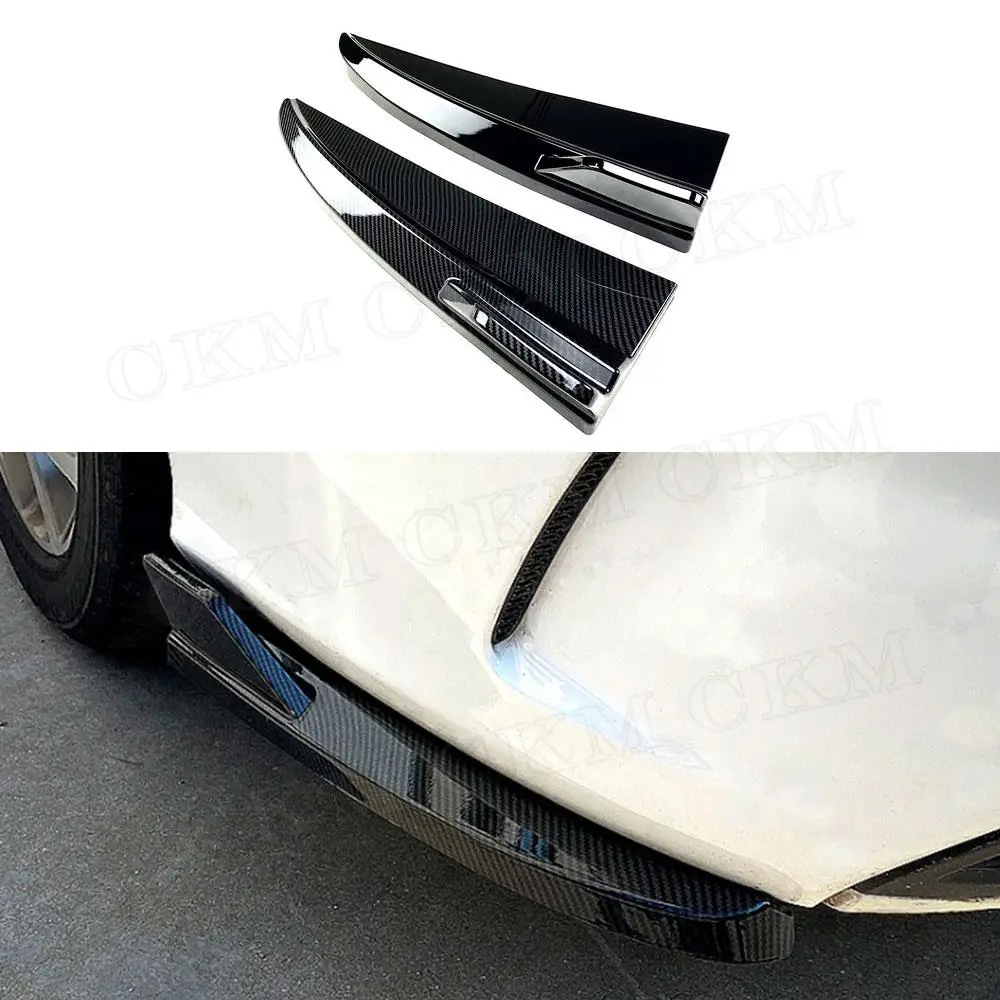 

ABS Gloss Black Rear Bumper Lip Splitters Flaps Apron for Mercedes Benz C Class W205 C180 C200 C300 C63 AMG Sedan 2015-2021