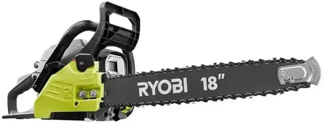 Ry3818 18 In. 38Cc 2-Cycle Gas Chainsaw With Heavy Duty Case