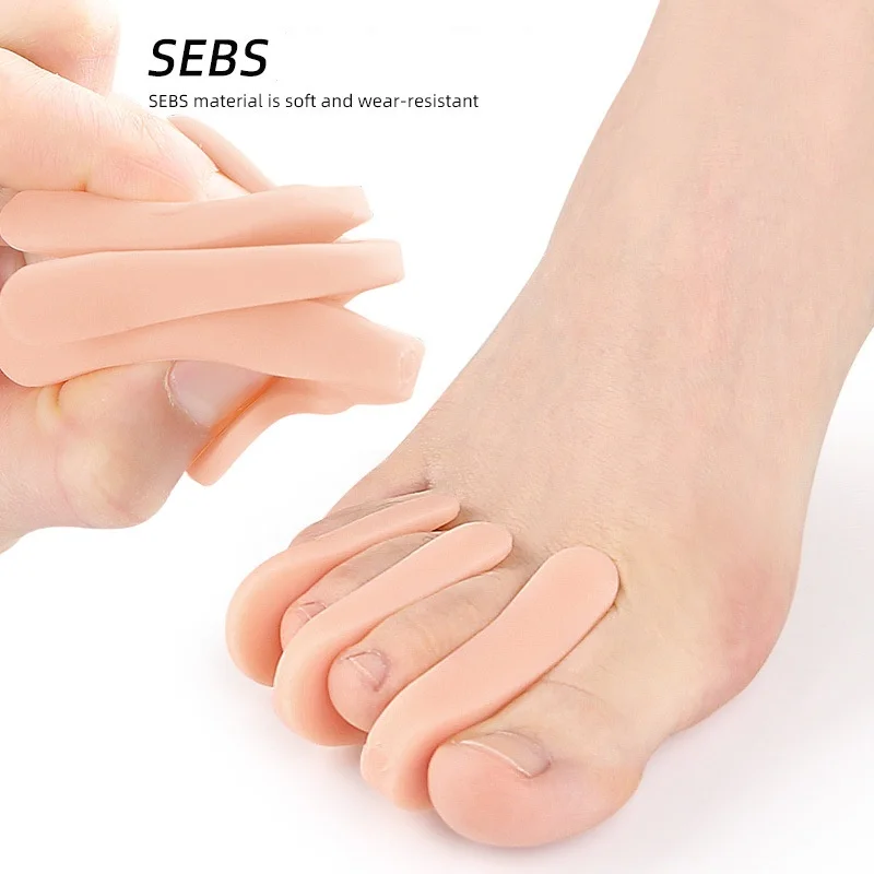 Forefoot Pad  Three-hole Toe Separator Big Toe Bone Stack Toe Separator Anti-wear Foot Clamp And Adjustable Toe Separator Pad