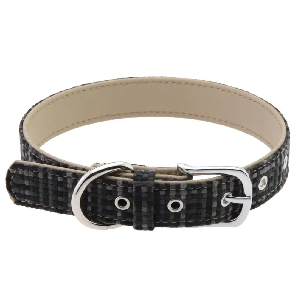 Punk Harajuku Personality National style Retro D buckle Multicolored Leather Stainless steel Necklace Clavicle chain Simple