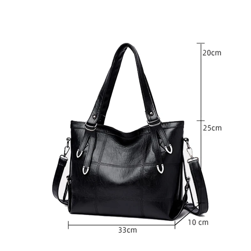 Winter PU Leather Shoulder Bag Trendy Zipper Luxury Handbags and Purse  omen Large Capacity Designer Crossbody Bags