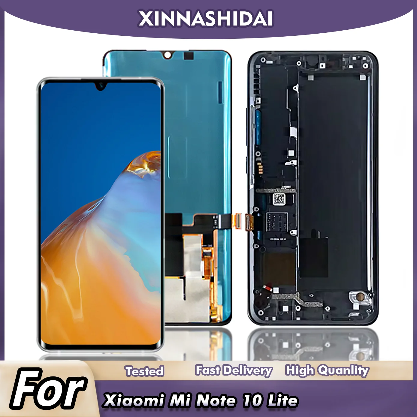 653-screen-for-xiaomi-mi-note-10-lite-oled-lcd-display-with-frame-and-battery-cover-touch-screen-digitizer-assembly-replacement