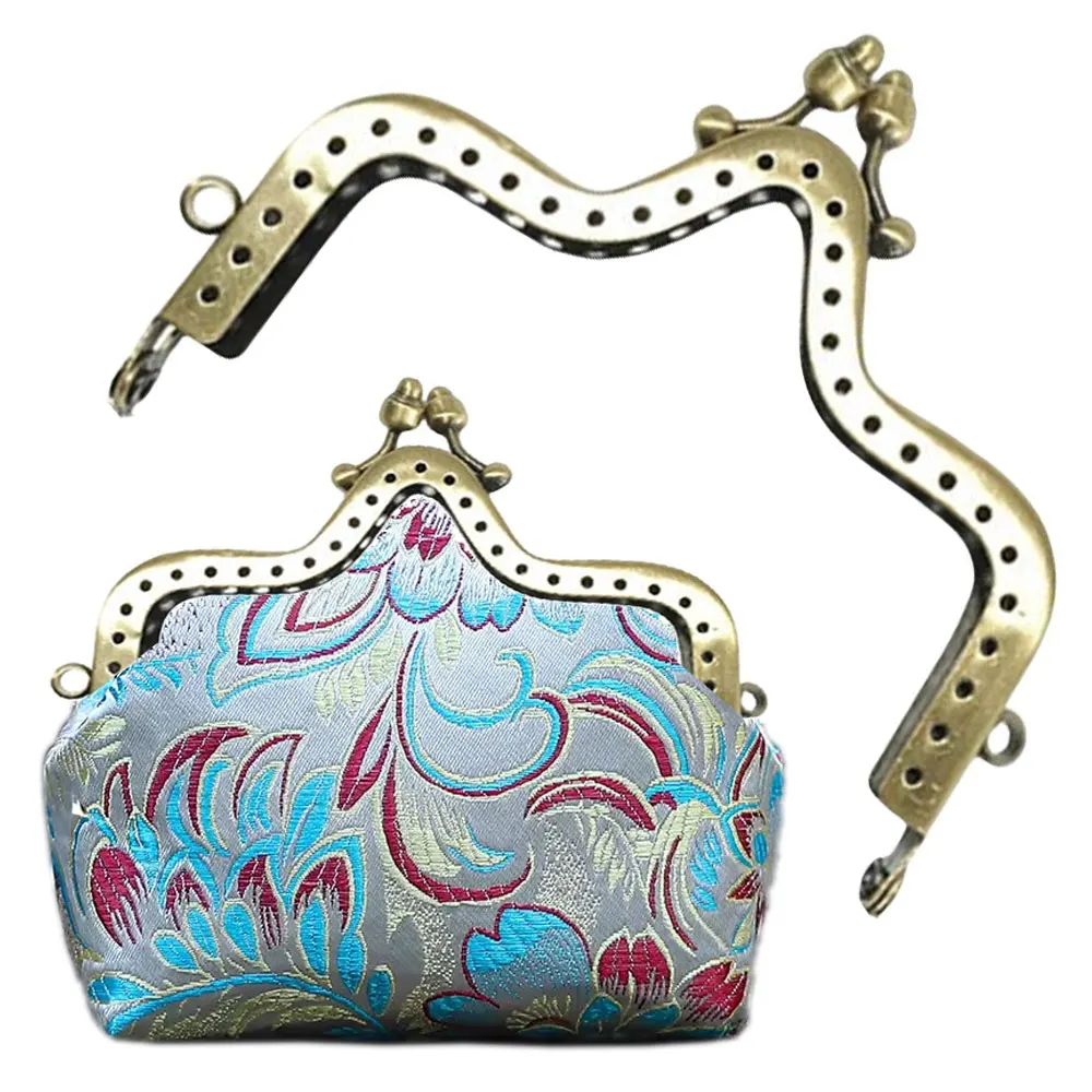 

10 шт. 10 см металлические рамки-застежки «Цветочный бутон» под античную бронзу для кошельков, клатчей, сумок, аксессуары для рукоделия и DIY-проектов