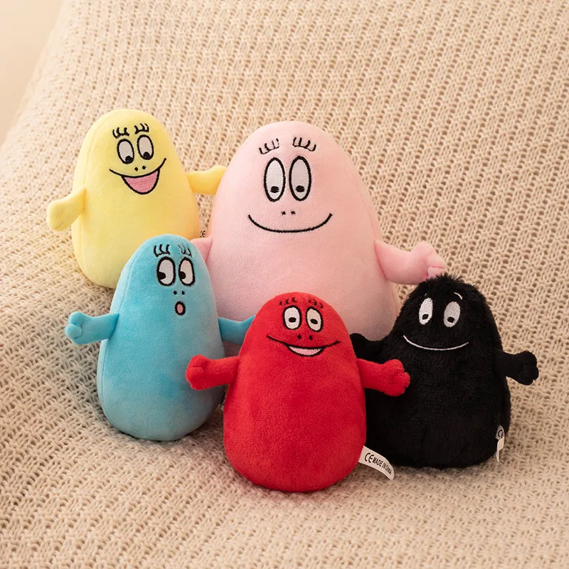 Anime Cartoon Barbapapa Family Plush Toy Cute Stuffed Dolls Baby Kids Comfort Soft Decor Birthday Gift for Children Kids Girls