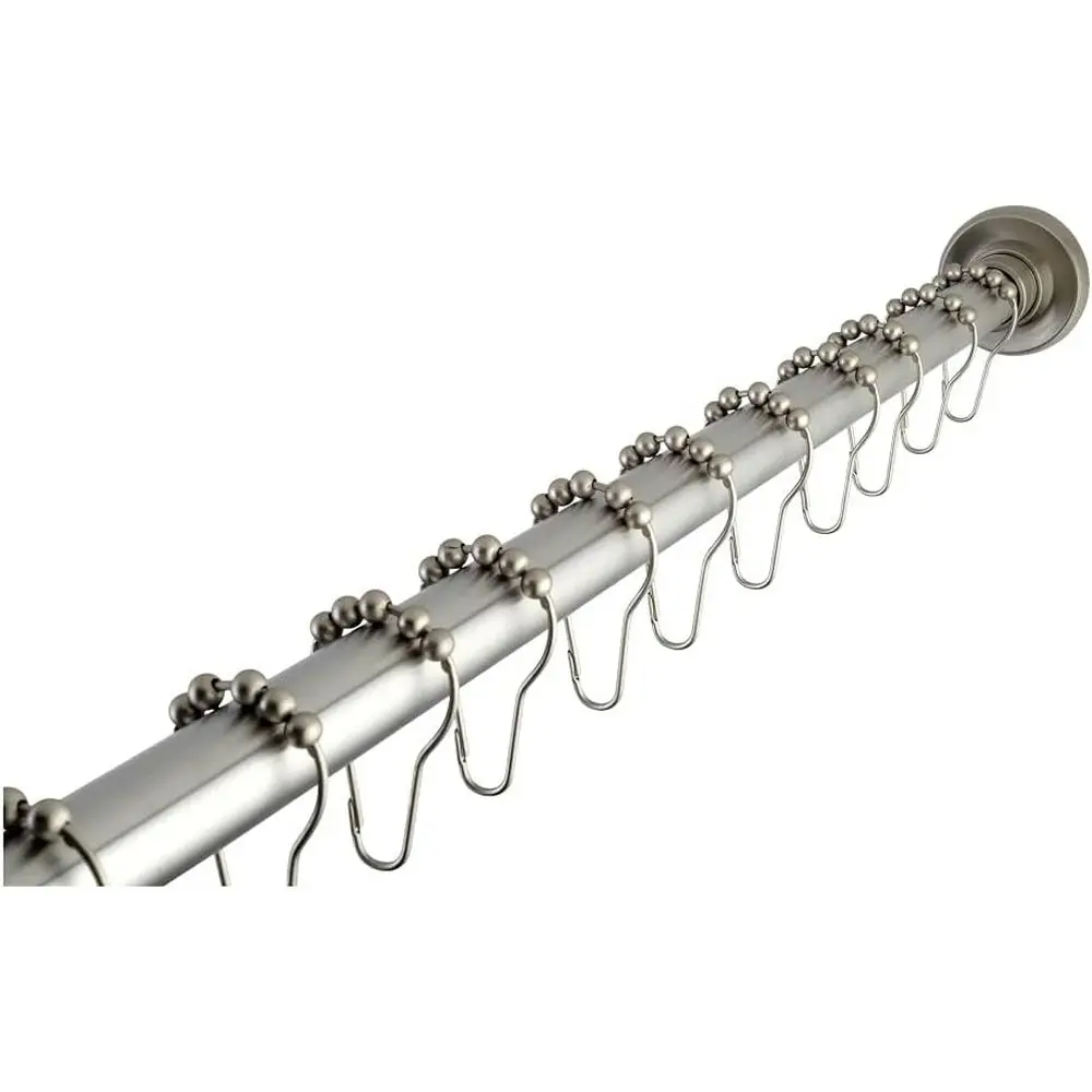 

KSR608 se 72" Adjustable StainlSteel Shower Curtain Rod, 60" Length, Brushed Nickel